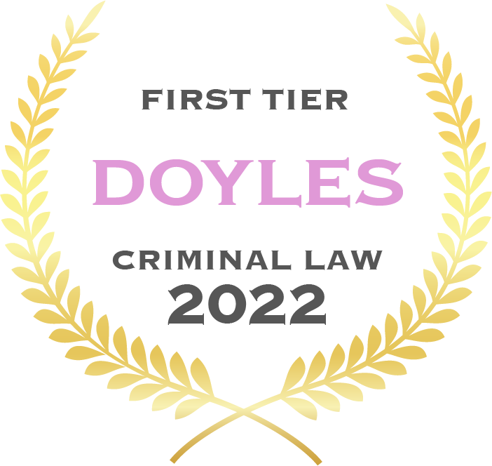 First tier Doyles criminal law 2022 - Fisher Dore Lawyers